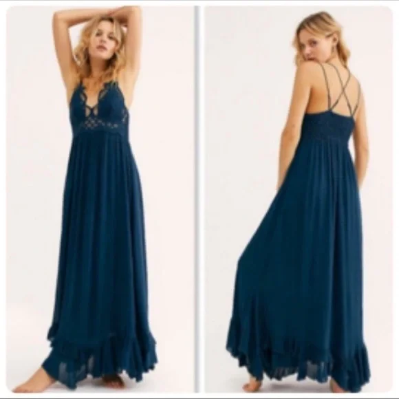 Free People ADELLA MAXI SLIP DRESS - Picture 3 of 11